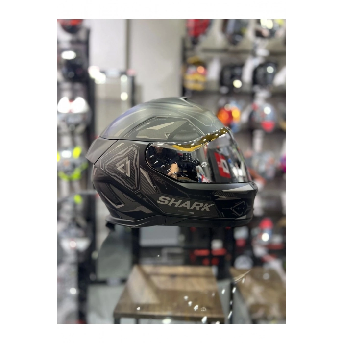 Skwal İ3 Lınık Mat Ledli Kapalı Kask Şeffaf Vizörlü