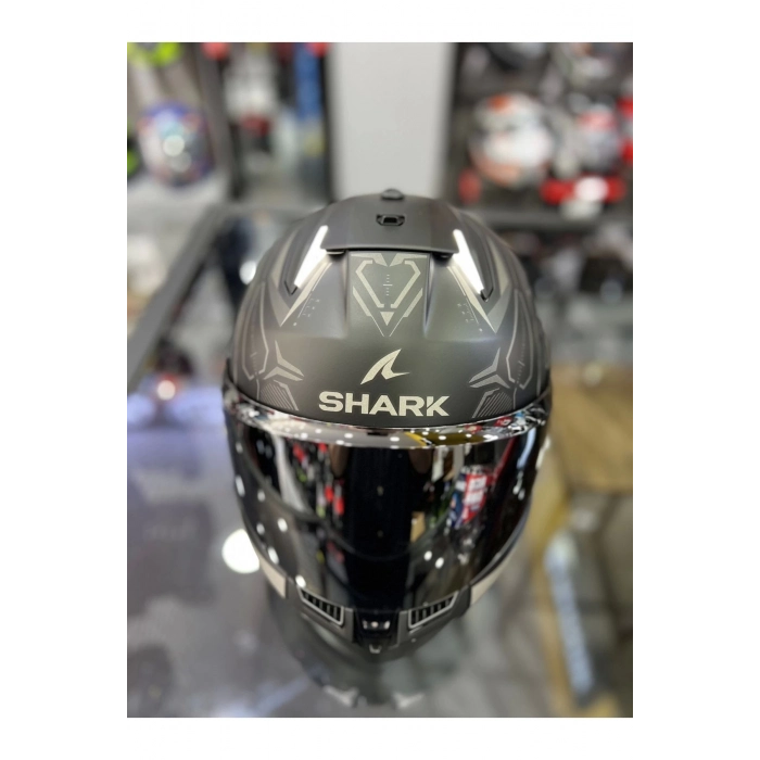 Skwal İ3 Lınık Mat Ledli Kapalı Kask Şeffaf Vizörlü