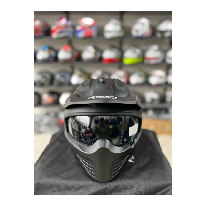 Sw 726 X Tokyo Siyah Motosiklet Kask