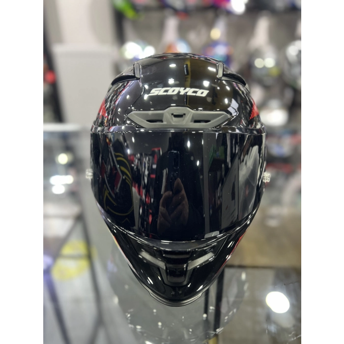 871 Fire Siyah Vizörlü Kapalı Kask