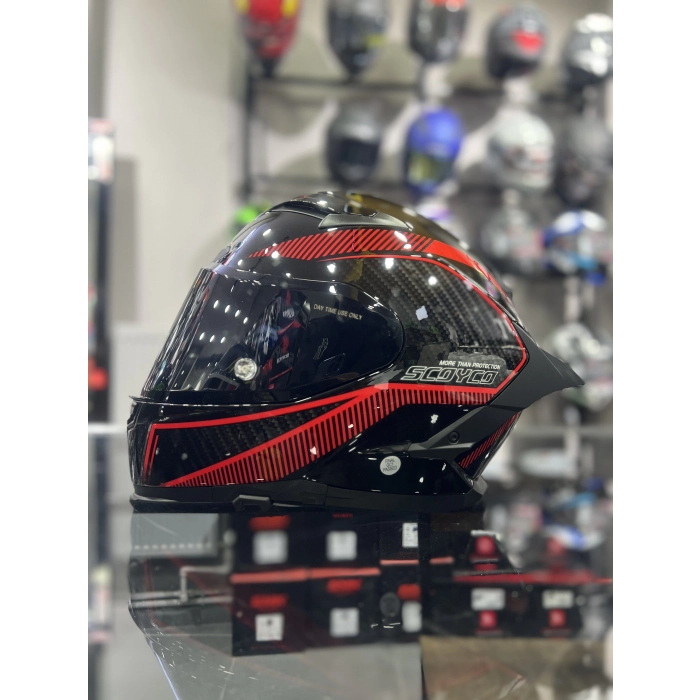 871 Fire Siyah Vizörlü Kapalı Kask