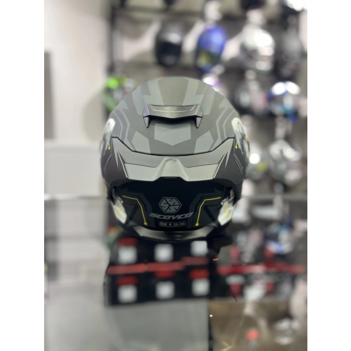 871 CYBER Gümüş Vizörlü Kapalı Kask