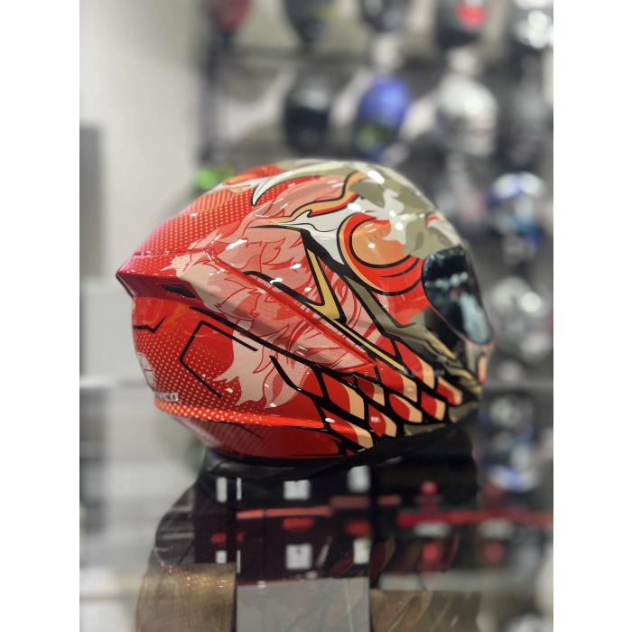 869 Wild Gold Vizörlü Kapalı Kask