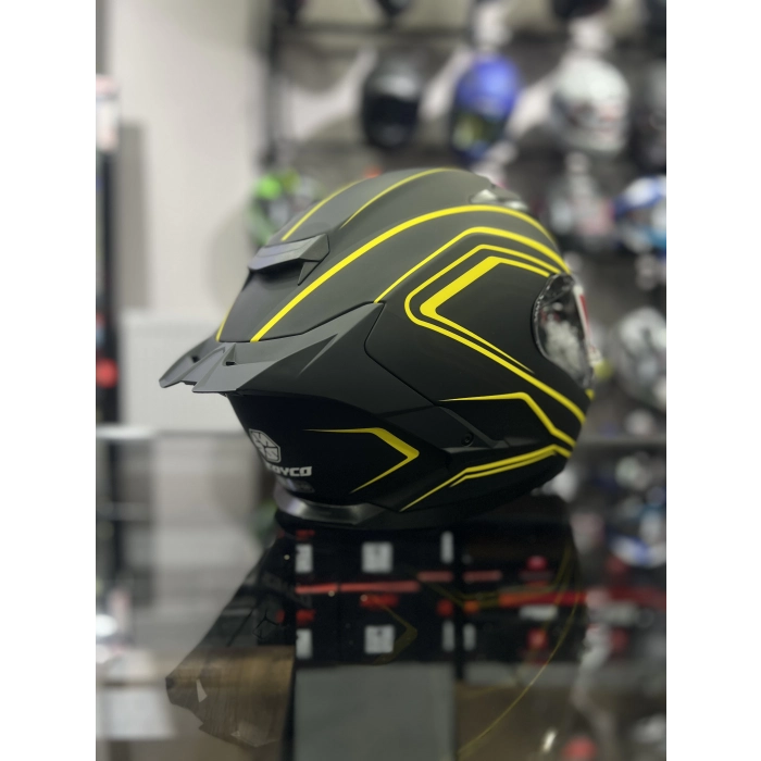 871 Flash Sarı Siyah Kapalı Kask