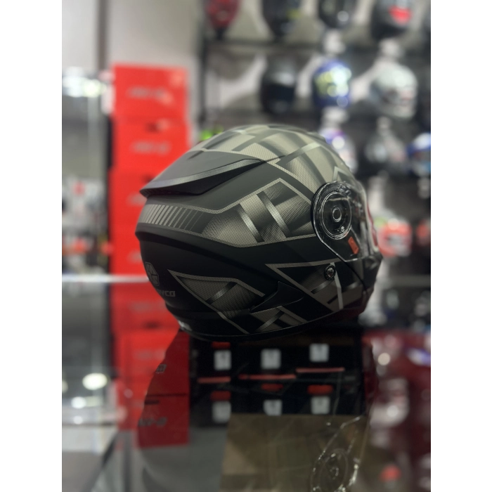 868 SPACE SİYAH ÇENE AÇILIR KASK