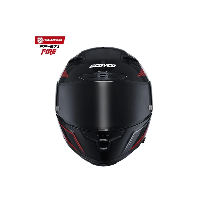 FF-871 FİRE Full Face ( Kapalı ) Güneş Vizörlü ( Gözlüklü ) Motorsiklet Kaskı ( DOT-CE )