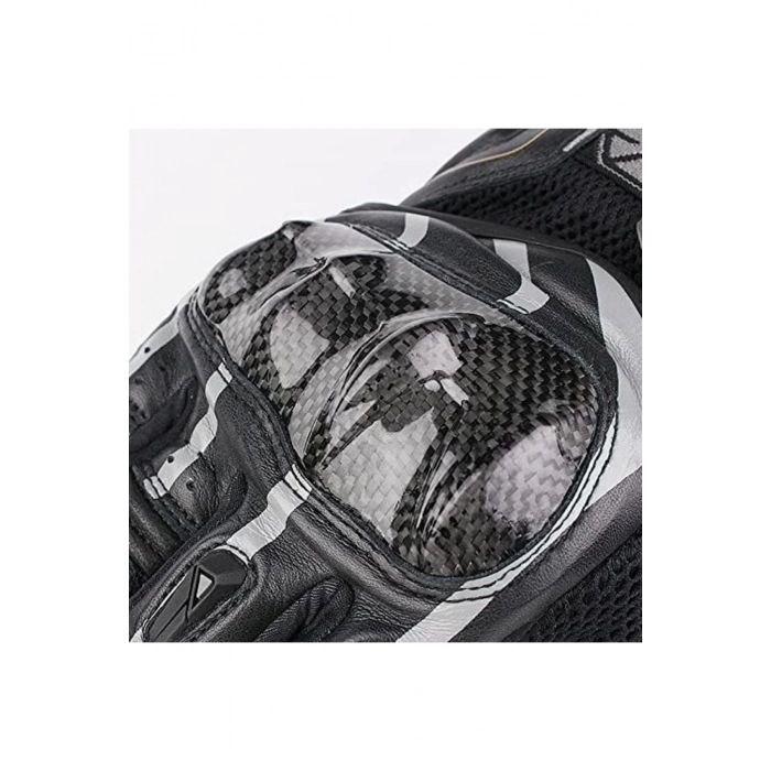 Mc109 Karbon Fiber Korumalı Yazlık Eldiven Siyah-gri