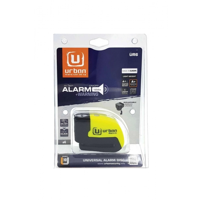 Urban Security Alarmlı Motosiklet Disk Kilidi Ur6 / 6mm Pim