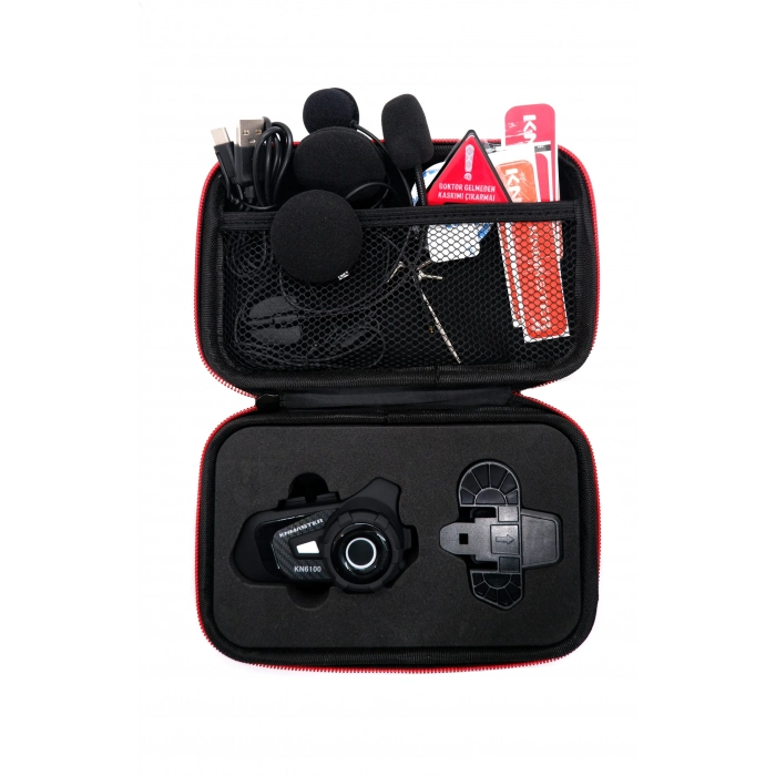 Knmaster KN6100 Motosiklet Kask İnterkom Bluetooth Intercom Kulaklık Seti