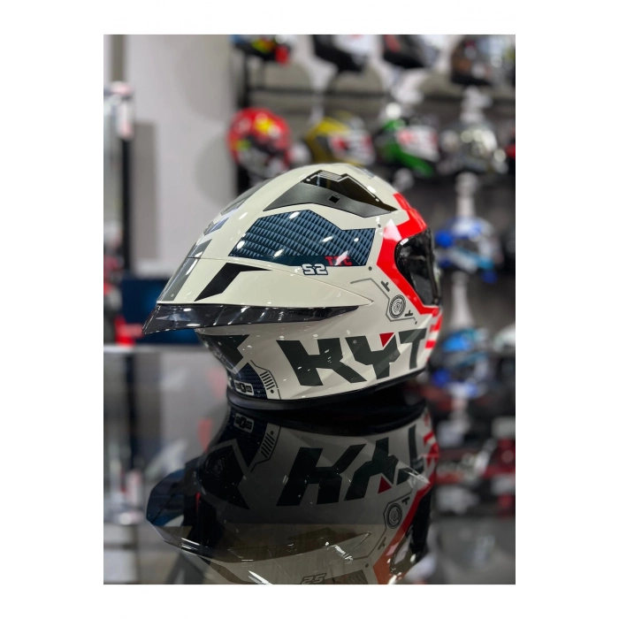 TT-REVO FUSELAGE RED KASK ŞEFFAF VİZÖRLÜ