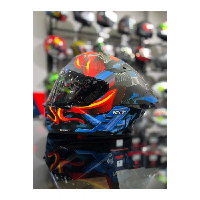 TT-REVO MAGNET MATT KASK ŞEFFAF VİZÖRLÜ