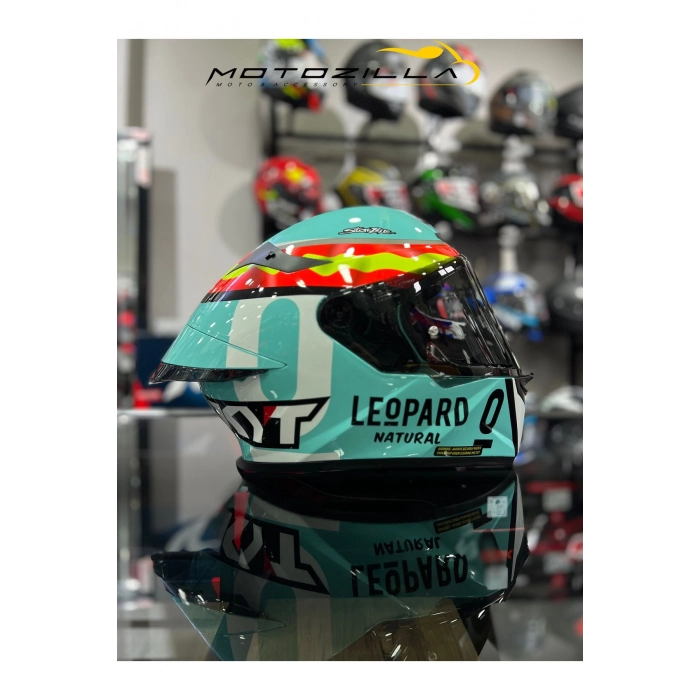 TT-REVO LEOPARD SPANIARD KAPALI KASK ŞEFFAF VİZÖRLÜ