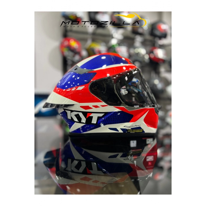 TT-REVO GEAR KIRMIZI MAVİ ŞEFFAF VİZÖRLÜ