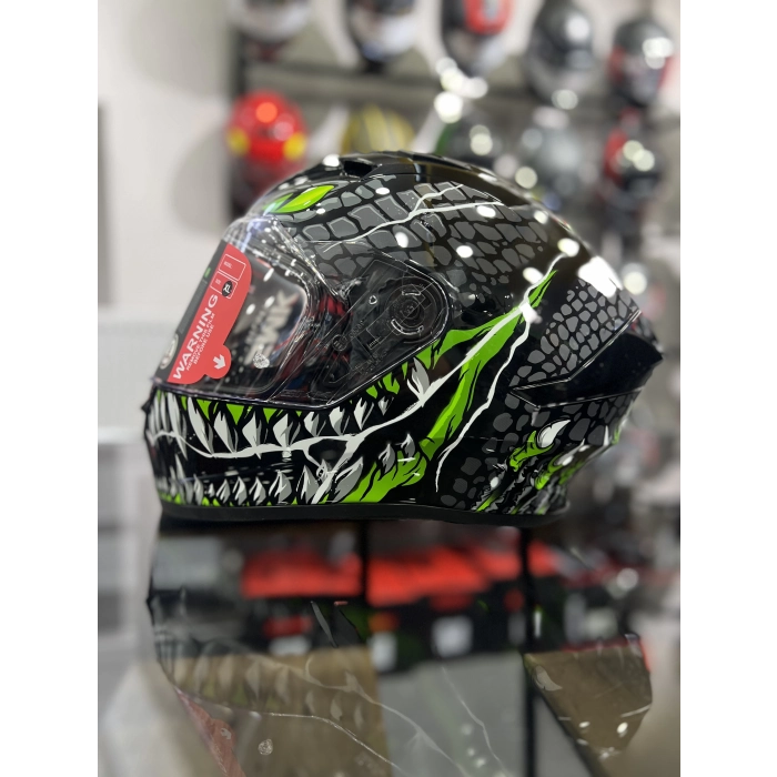 Stellar Yeşil Taoteı Kapalı Kask