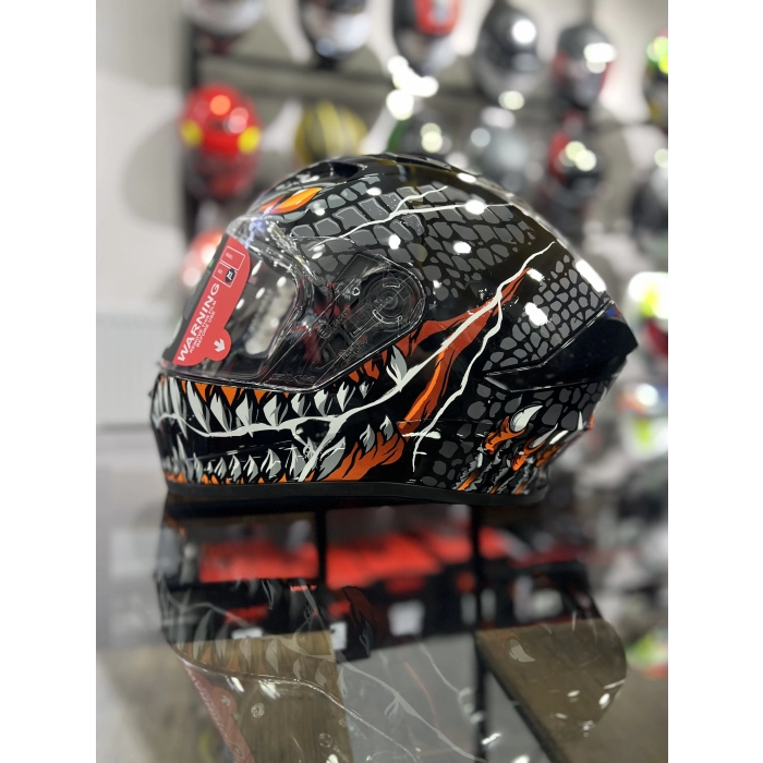 Stellar Turuncu Taoteı Kapalı Kask