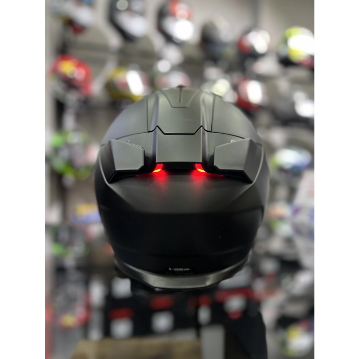 Skwal i3 Dark Shadow Mat Siyah Siyah Vizörlü(+1 Şeffaf Vizör) Ledli