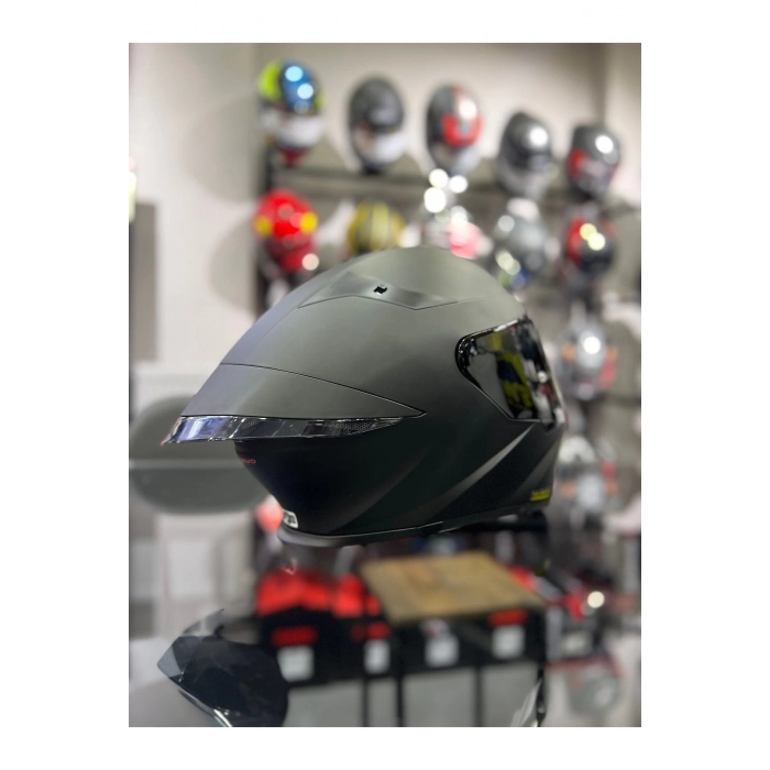 TT-REVO MAT SİYAH KAPALI KASK ŞEFFAF VİZÖRLÜ