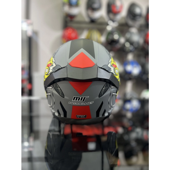 910 Mat Arı Desen Kapalı Kask Gold Vizörlü