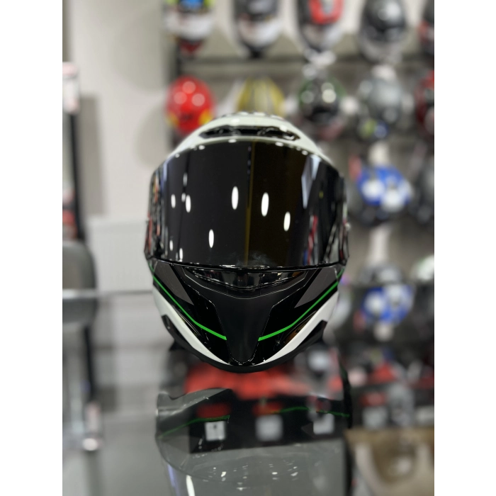 TT-Course Overtech Kapalı Kask Siyah Vizörlü(+1 Şeffaf Vizör)