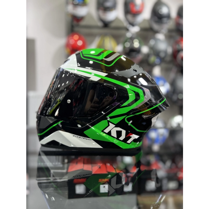 TT-Course Overtech Kapalı Kask Siyah Vizörlü(+1 Şeffaf Vizör)