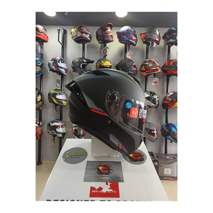 Targo S Mat Siyah Full Face Kapalı Kask