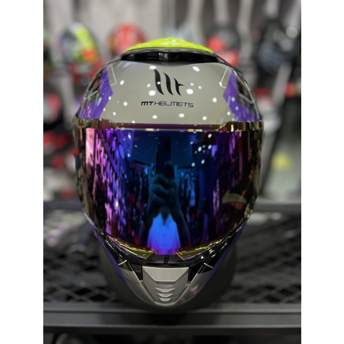 Helmets Thunder 4 Valiant İridyum Vizörlü (+1 Şeffaf Vizör)