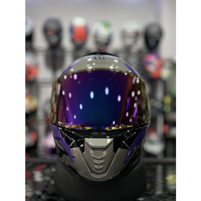 Helmets Thunder 4 Valiant İridyum Vizörlü (+1 Şeffaf Vizör)