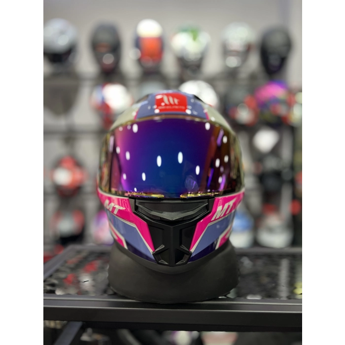 Helmets Stinger Tron Parlak Kask (Şeffaf Vizörlü)