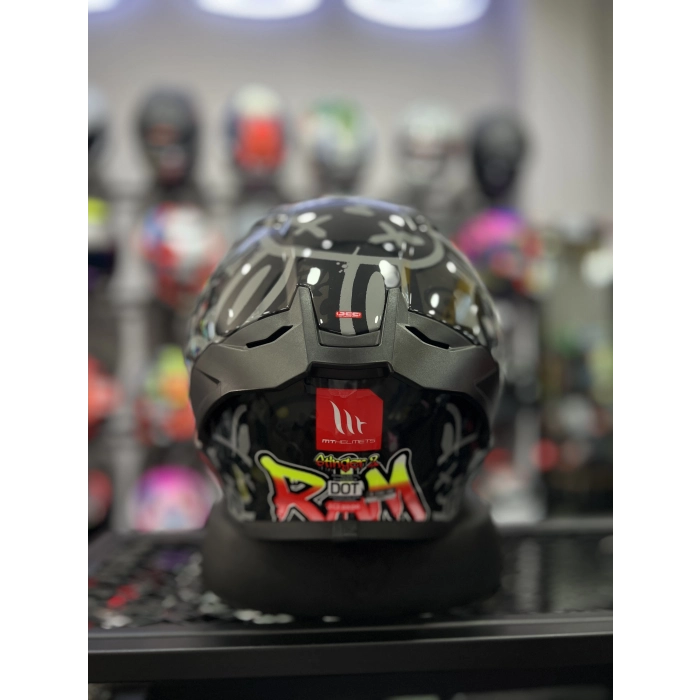 Helmets Stinger Ram F1 Siyah Vizörlü (+1 Şeffaf Vizör)