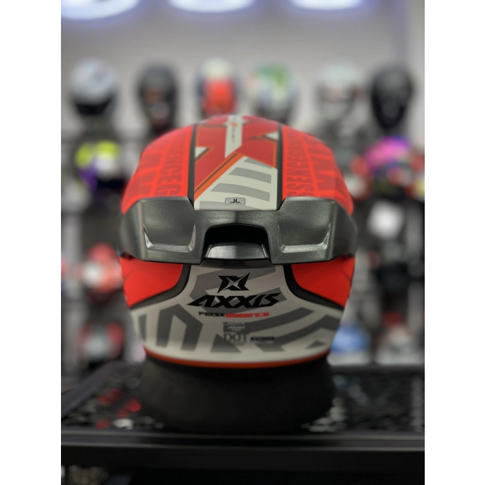 Fenix Kırmızı Kapalı Kask Siyah Vizörlü (+1 Şeffaf Vizör)