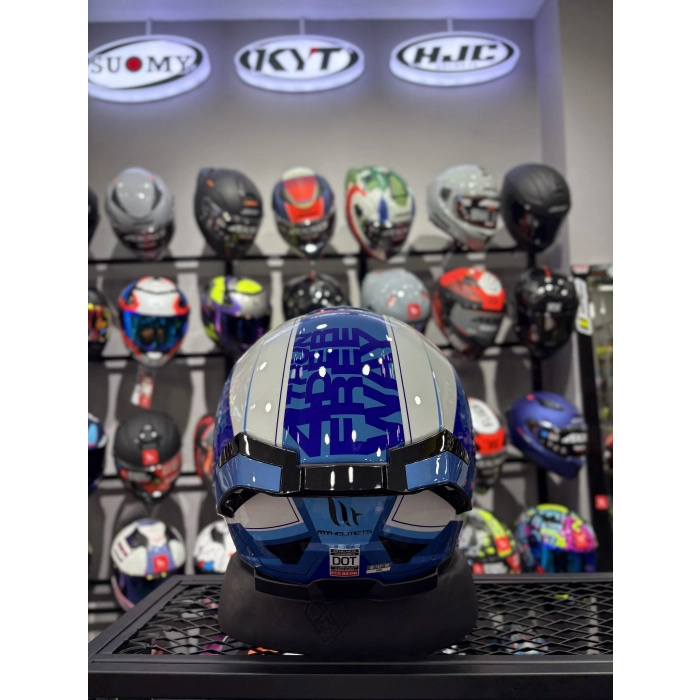 THUNDER 4 GLOSS BLUE KASK (ŞEFFAF VİZÖRLÜ)