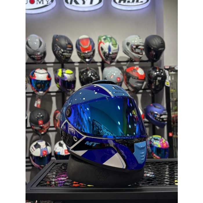 THUNDER 4 GLOSS BLUE KASK (ŞEFFAF VİZÖRLÜ)