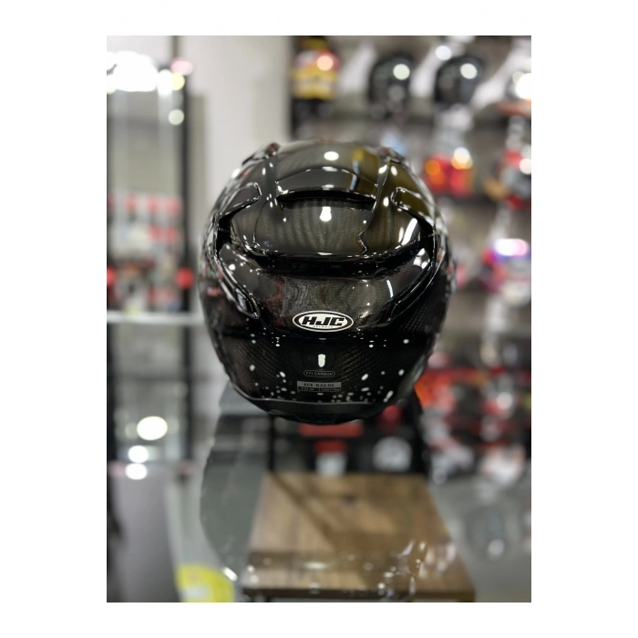 F71 Kask Karbon Siyah Şeffaf Vizörlü