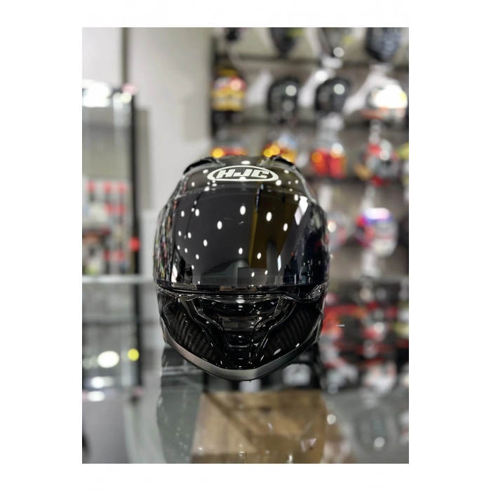 F71 Kask Karbon Siyah Şeffaf Vizörlü