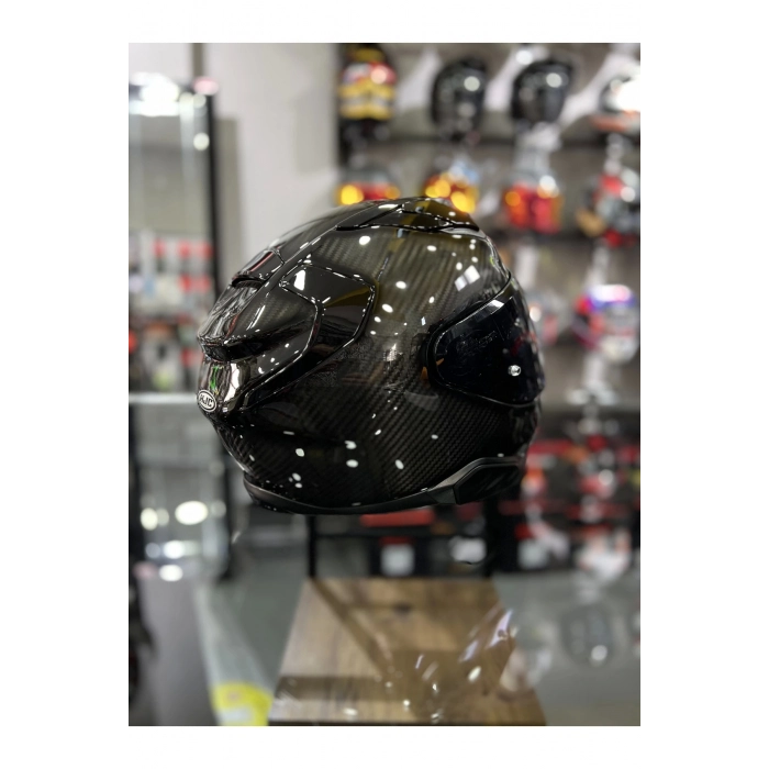 F71 Kask Karbon Siyah Şeffaf Vizörlü