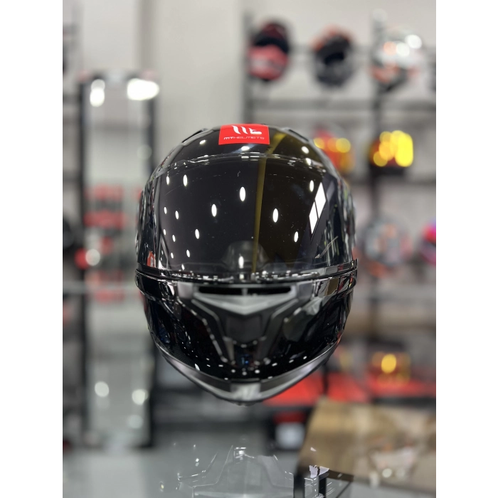 Helmets Kask Braker Sv Solid A1 Parlak Siyah Şeffaf Vizörlü