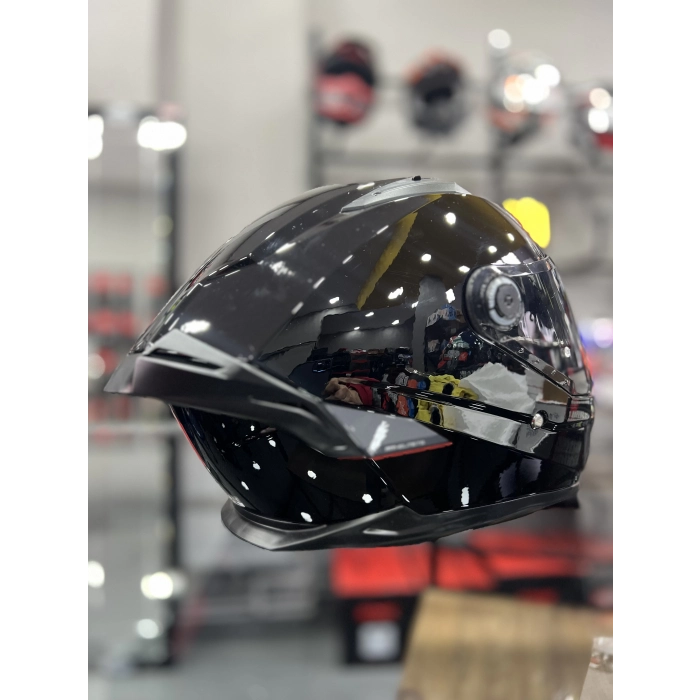 Helmets Kask Braker Sv Solid A1 Parlak Siyah Şeffaf Vizörlü