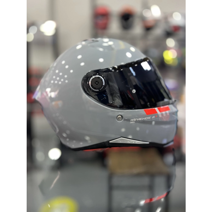 Helmets Revenge 2s Nardo Gri Parlak Şeffaf Vİzörlü
