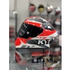 TT-COURSE KASK GEAR SİYAH KIRMIZI ŞEFFAF VİZÖRLÜ