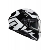 F71 Bard MC5 Kapalı Motosiklet Kaskı Siyah Beyaz