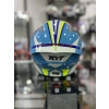 TT-COURSE KASK GRAND PRIX AÇIK MAVİ BEYAZ ŞEFFAF VİZÖRLÜ