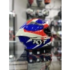 TT-COURSE KASK GEAR MAVİ KIRMIZI ŞEFFAF VİZÖRLÜ