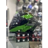 871 Ghost Yeşil Siyah Vizörlü Kapalı Kask