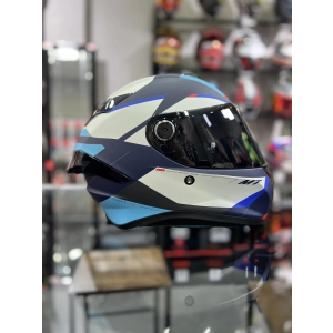 Helmets Targo S Kay C7 Kask Siyah Vizörlü (x1 Şeffaf Vizör)