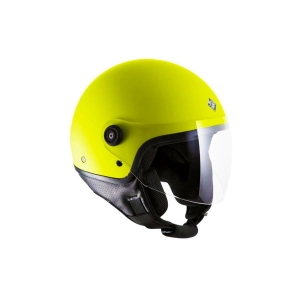 El Jettin Hi-vis Yellow Yarım Motorcu Kaskı