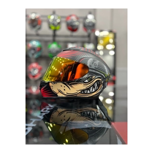 FIGHTER KAPALI KASK GOLD VİZÖR motozilla