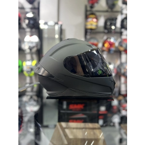 Typhoon Solıd Mat Kapalı Kask Şeffaf Vizörlü