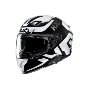 F71 Bard MC5 Kapalı Motosiklet Kaskı Siyah Beyaz