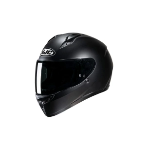 C10 Kapalı Motosiklet Kaskı Mat Siyah Şeffaf Vizör