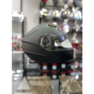 Çene Açılır Kask Mat Siyah Güneş Vizörlü